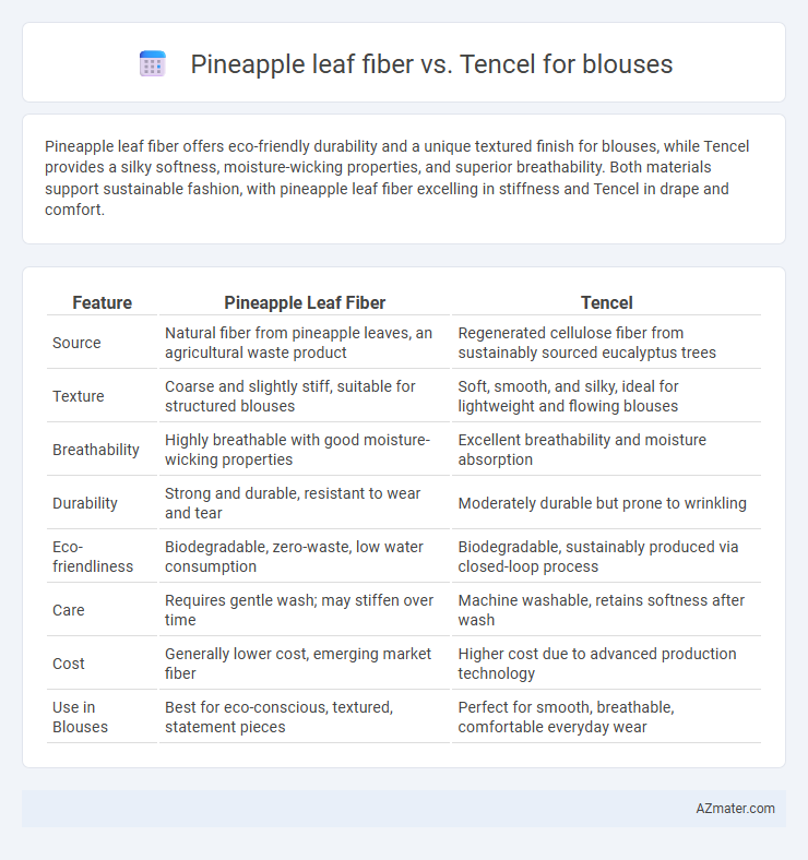 Pineapple leaf fiber vs. Tencel for blouses - What is The Difference?