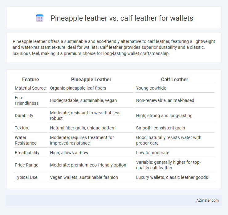 Pineapple leather vs. calf leather for wallets - What is The Difference?