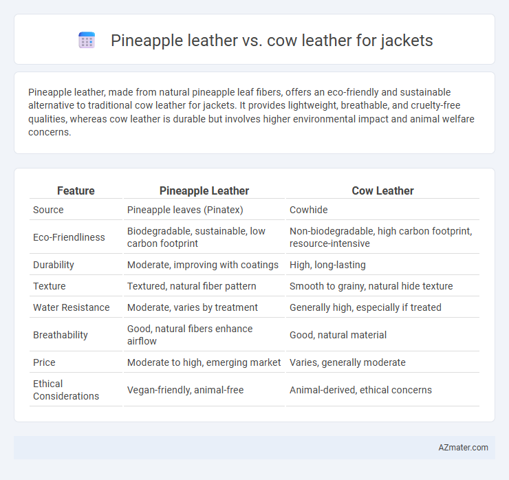 Pineapple leather vs. cow leather for jackets - What is The Difference?