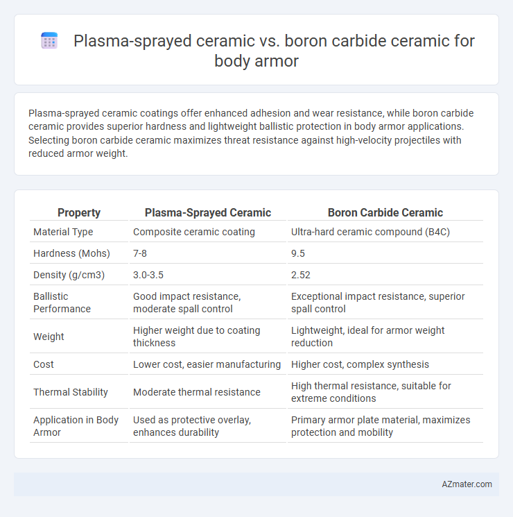 Plasma-sprayed ceramic vs. boron carbide ceramic for body armor - What is The Difference?