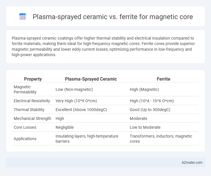 Plasma-sprayed ceramic vs. ferrite for magnetic core - What is The Difference?