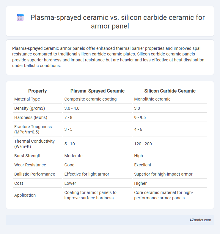 Plasma-sprayed ceramic vs. silicon carbide ceramic for armor panel - What is The Difference?