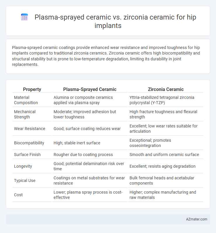 Plasma-sprayed ceramic vs. zirconia ceramic for hip implants - What is The Difference?