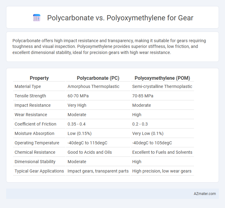 Polycarbonate vs. Polyoxymethylene for Gear - What is The Difference?