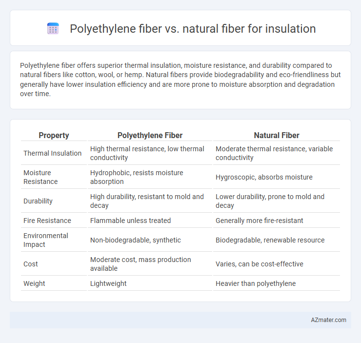 Polyethylene fiber vs. natural fiber for insulation - What is The Difference?