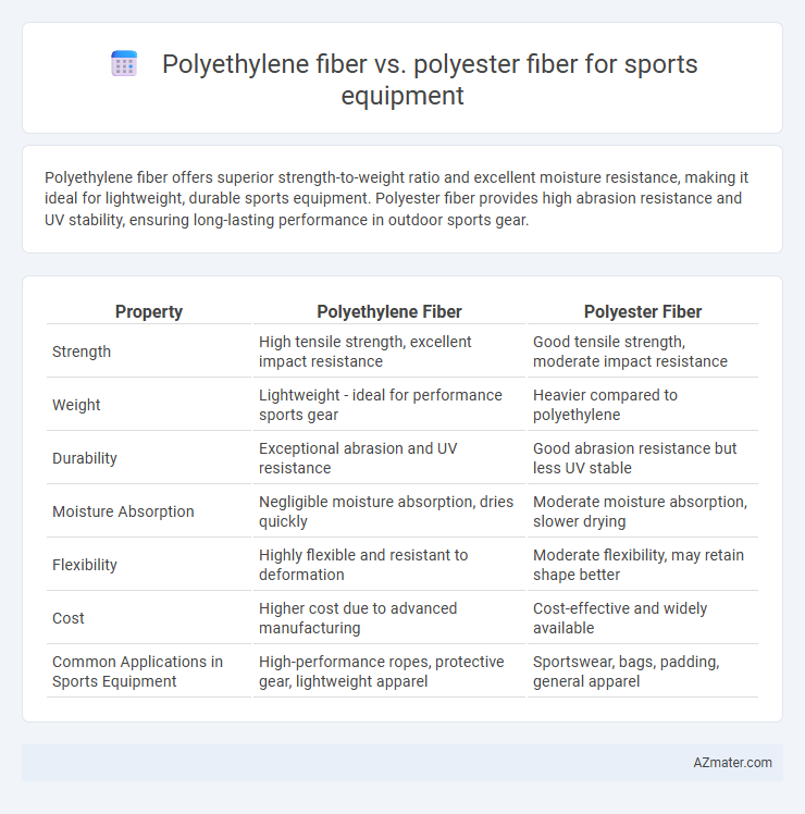 Polyethylene fiber vs. polyester fiber for sports equipment - What is The Difference?