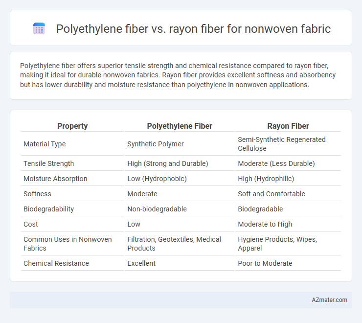 Polyethylene fiber vs. rayon fiber for nonwoven fabric - What is The Difference?