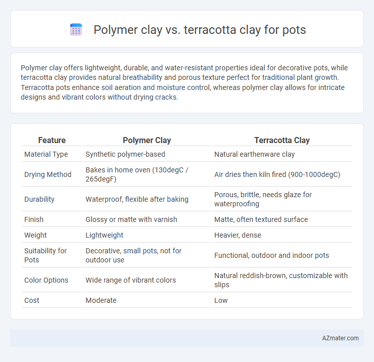Polymer clay vs. terracotta clay for pots - What is The Difference?