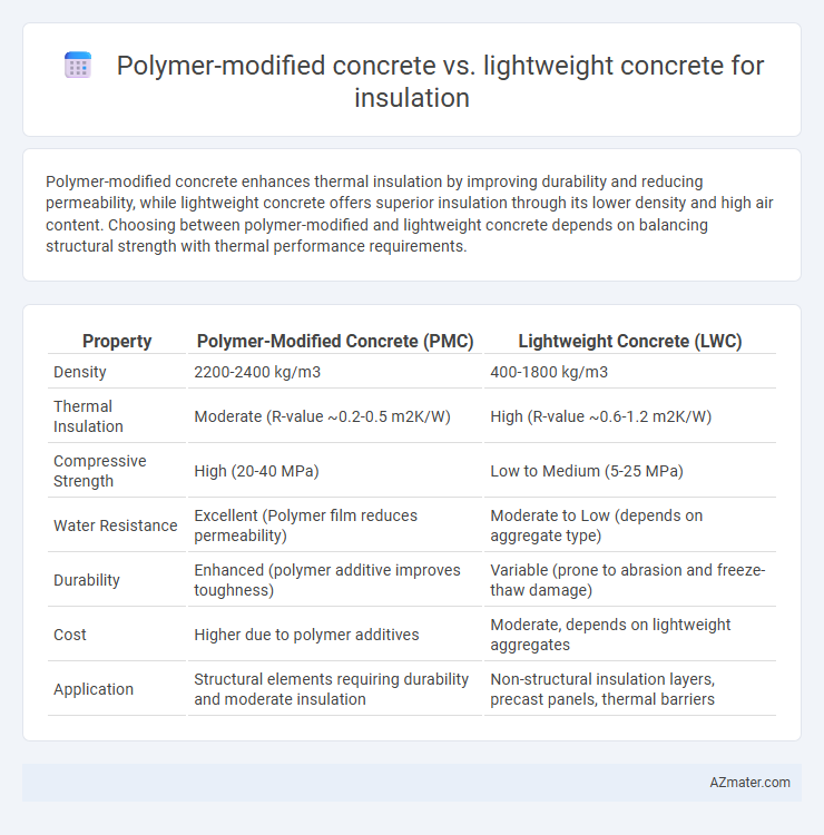 Polymer-modified concrete vs. lightweight concrete for insulation - What is The Difference?