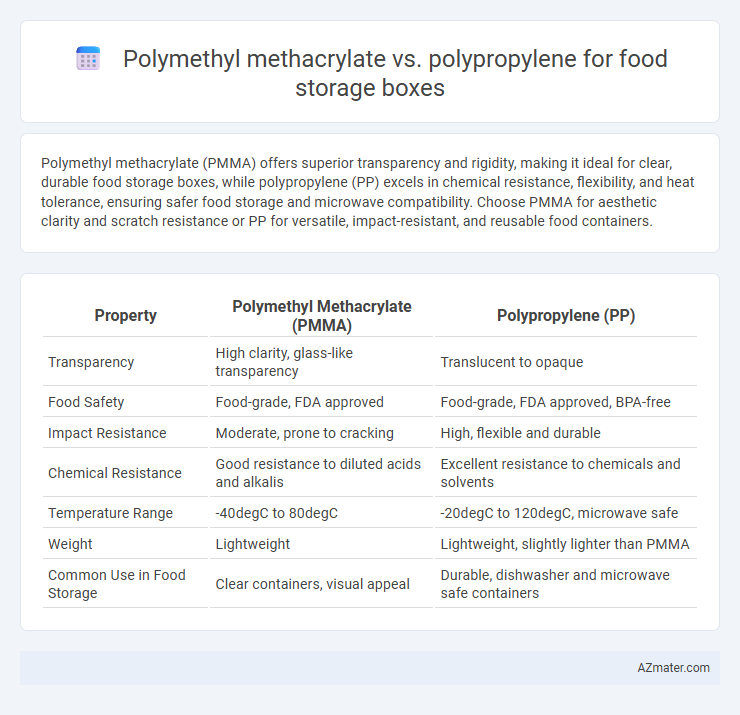 Polymethyl methacrylate vs. polypropylene for food storage boxes - What is The Difference?