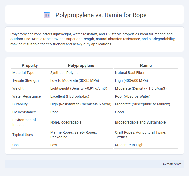 Polypropylene vs. Ramie for Rope - What is The Difference?