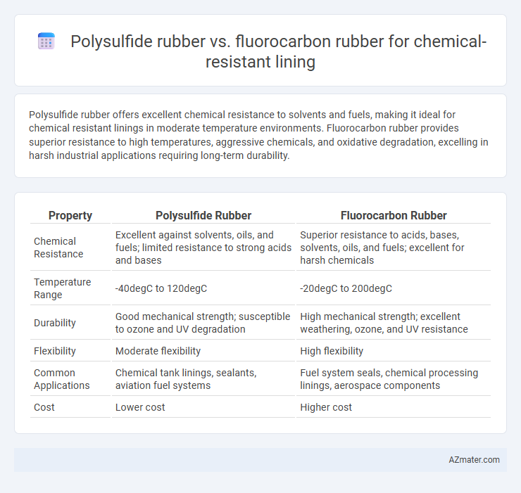 Polysulfide rubber vs. fluorocarbon rubber for chemical-resistant lining - What is The Difference?