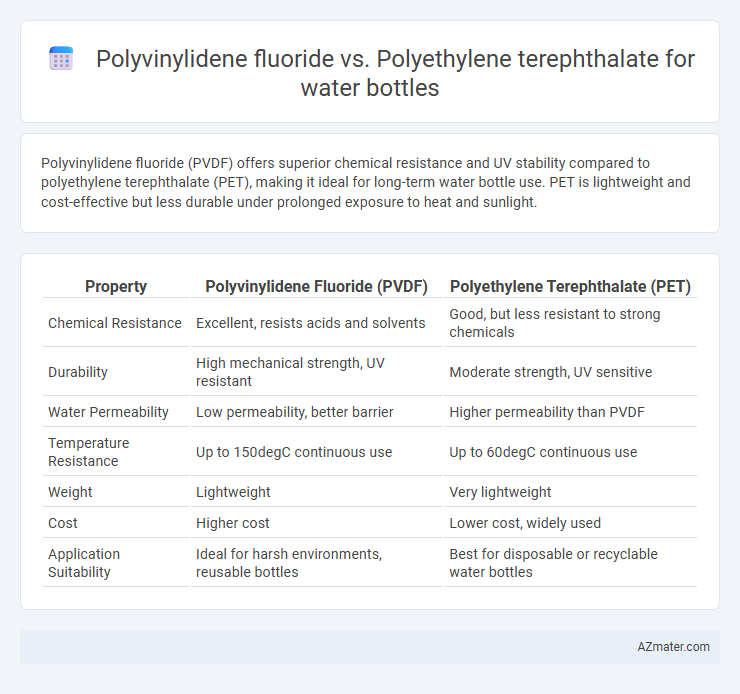 Polyvinylidene fluoride vs. Polyethylene terephthalate for water bottles - What is The Difference?