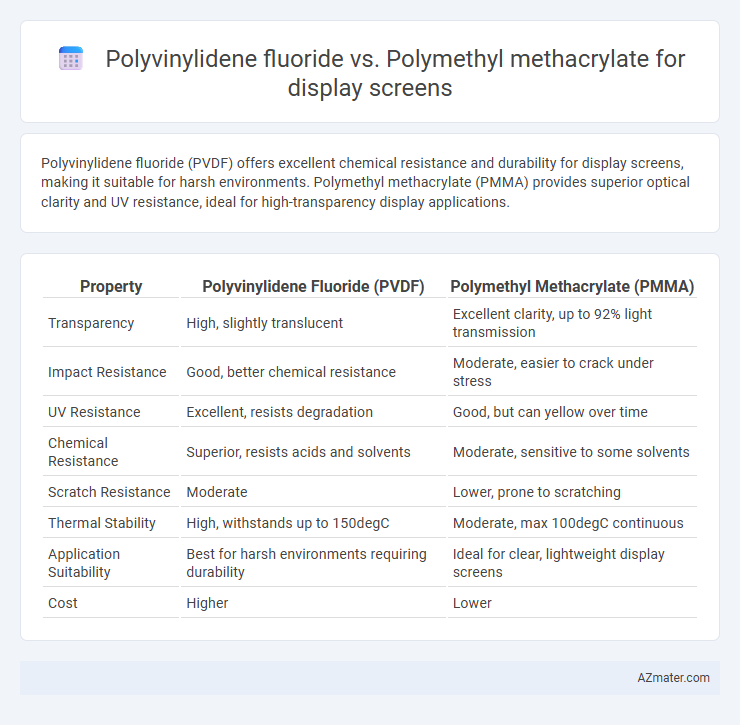 Polyvinylidene fluoride vs. Polymethyl methacrylate for display screens - What is The Difference?