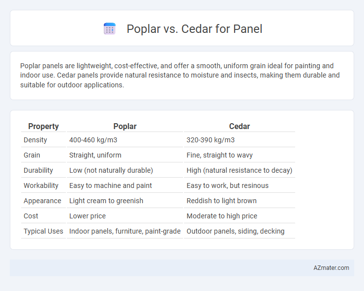 Poplar vs. Cedar for Panel - What is The Difference?