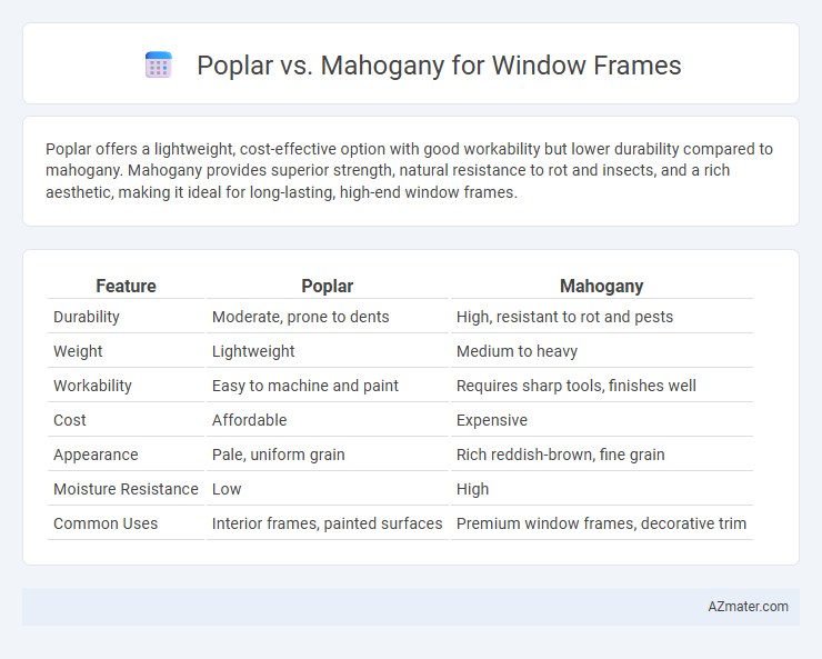 Poplar vs. Mahogany for Window Frames - What is The Difference?