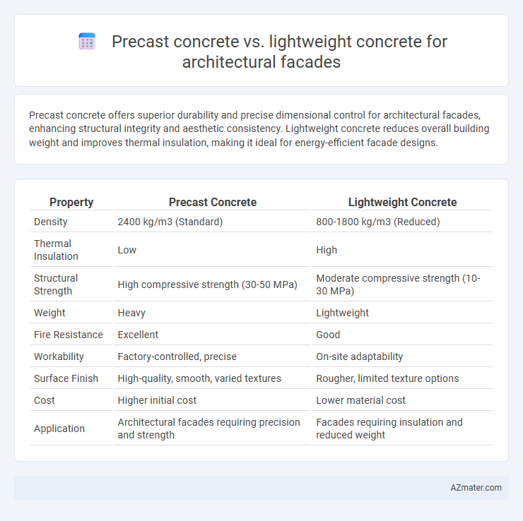 Precast concrete vs. lightweight concrete for architectural facades - What is The Difference?