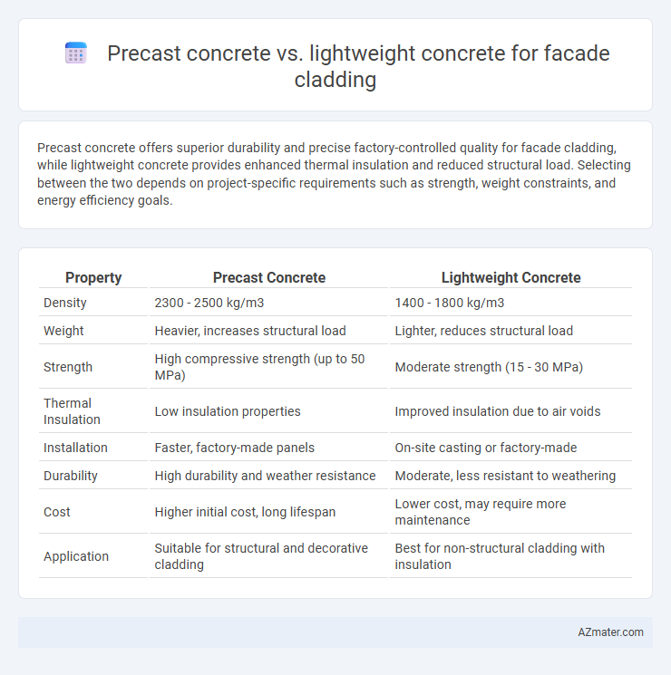 Precast concrete vs. lightweight concrete for facade cladding - What is The Difference?