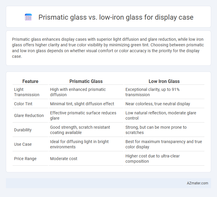 Prismatic glass vs. low-iron glass for display case - What is The Difference?