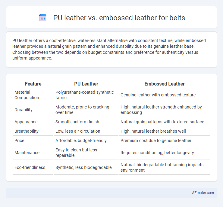 PU leather vs. embossed leather for belts - What is The Difference?