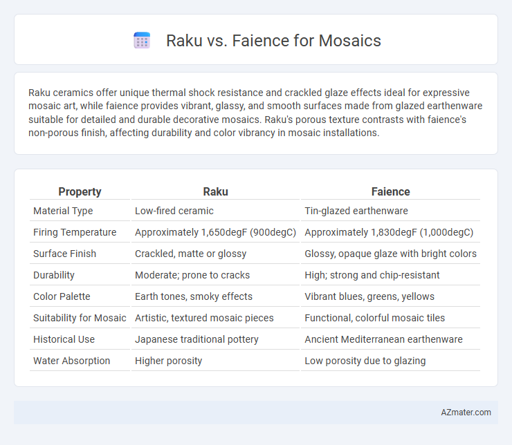 Raku vs. Faience for Mosaics - What is The Difference?