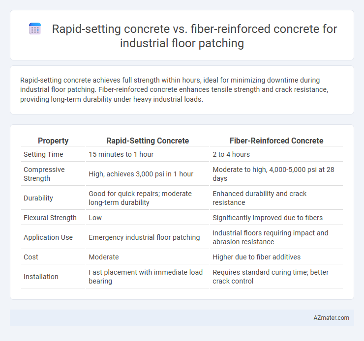 Rapid-setting concrete vs. fiber-reinforced concrete for industrial floor patching - What is The Difference?