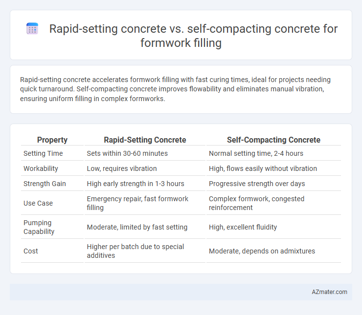 Rapid-setting concrete vs. self-compacting concrete for formwork filling - What is The Difference?