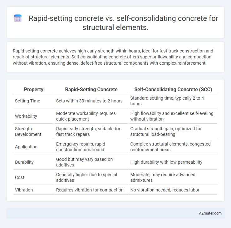Rapid-setting concrete vs. self-consolidating concrete for structural elements. - What is The Difference?