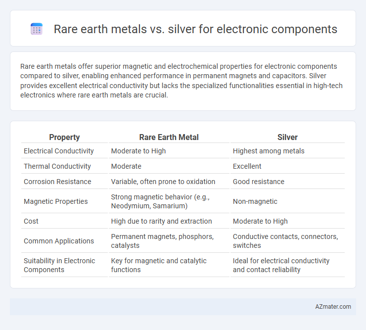 Rare earth metals vs. silver for electronic components - What is The Difference?