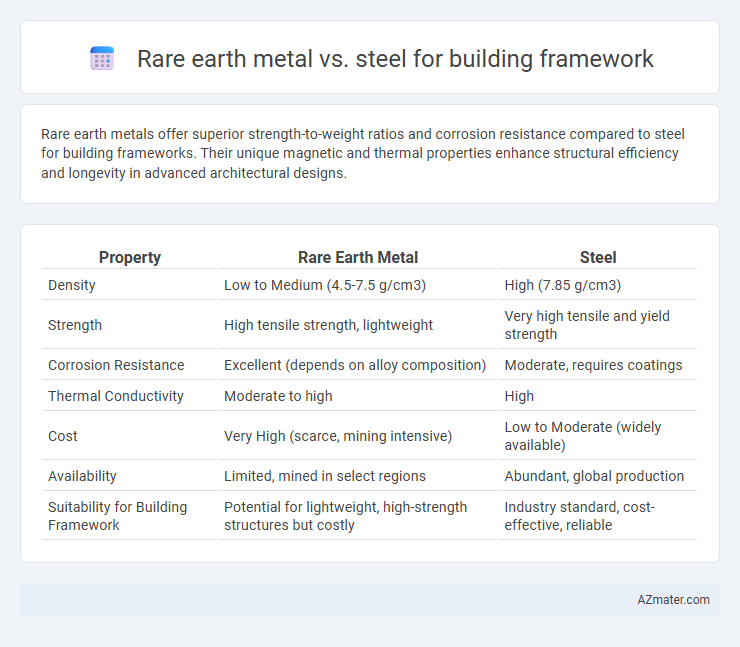 Rare earth metal vs. steel for building framework - What is The Difference?
