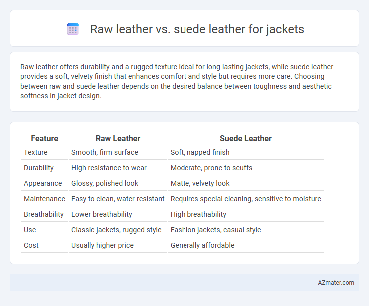 Raw leather vs. suede leather for jackets - What is The Difference?