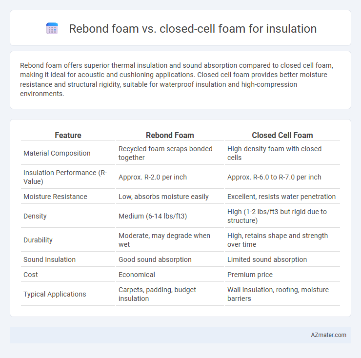 Rebond foam vs. closed-cell foam for insulation - What is The Difference?