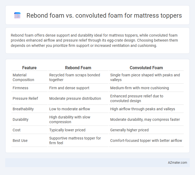 Rebond foam vs. convoluted foam for mattress toppers - What is The Difference?