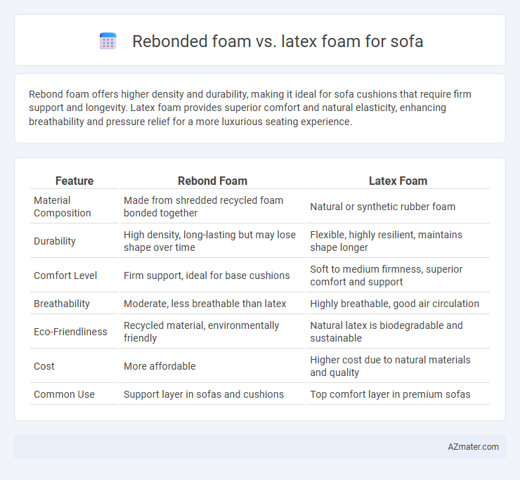 Rebonded foam vs. latex foam for sofa - What is The Difference?