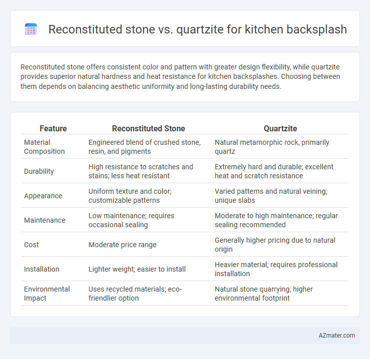 Reconstituted stone vs. quartzite for kitchen backsplash - What is The Difference?