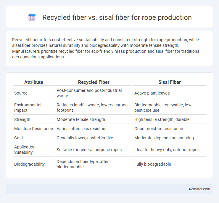 Recycled fiber vs. sisal fiber for rope production - What is The Difference?