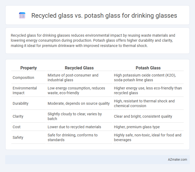 Recycled glass vs. potash glass for drinking glasses - What is The Difference?