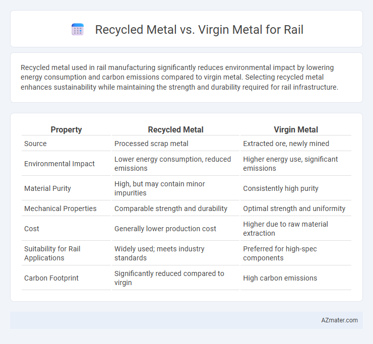 Recycled Metal vs. Virgin Metal for Rail - What is The Difference?