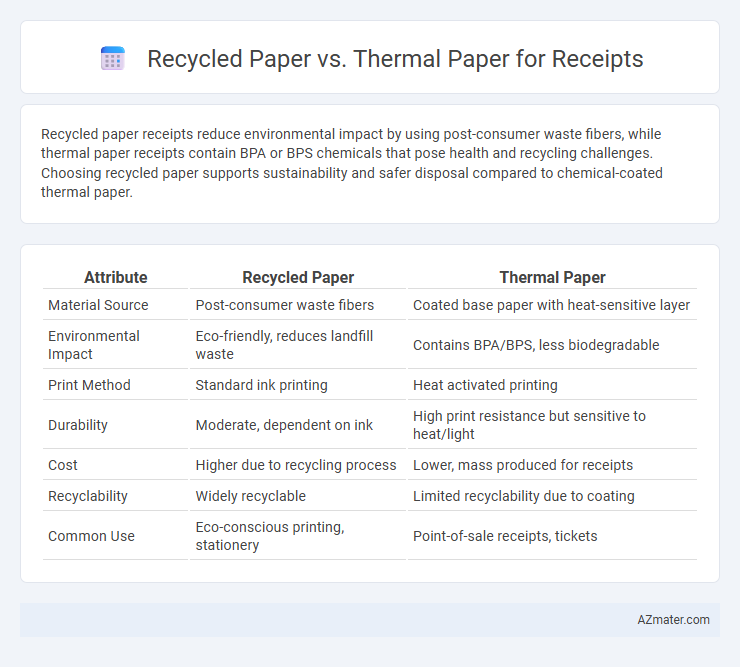 Recycled Paper vs. Thermal Paper for Receipts - What is The Difference?
