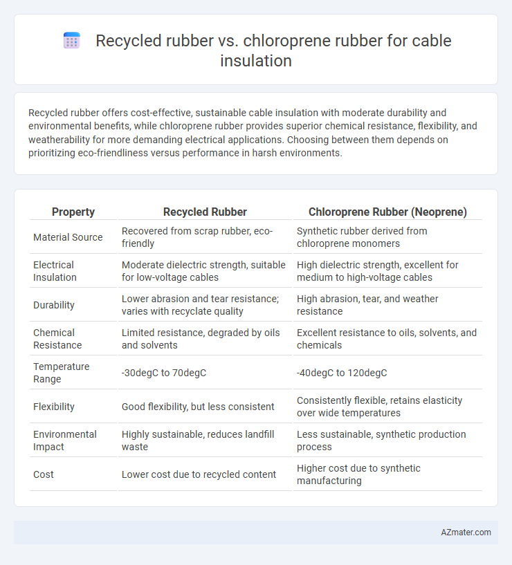 Recycled rubber vs. chloroprene rubber for cable insulation - What is The Difference?