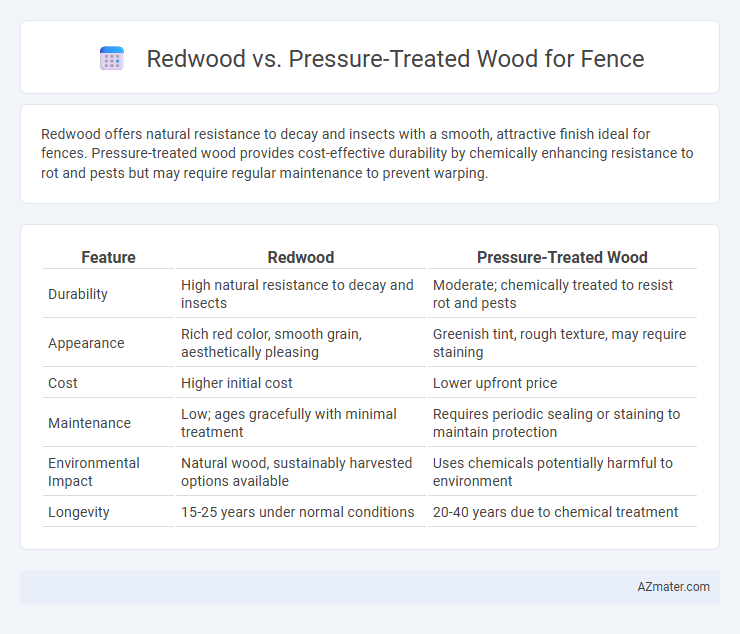 Redwood vs. Pressure-Treated Wood for Fence - What is The Difference?