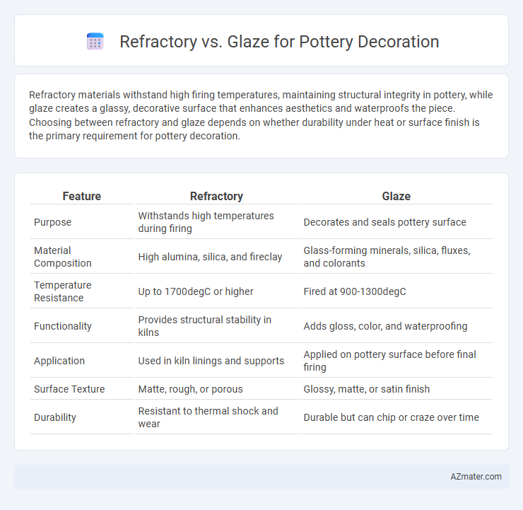 Refractory vs. Glaze for Pottery Decoration - What is The Difference?