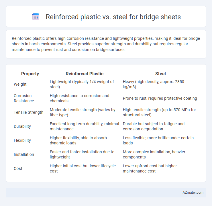 Reinforced plastic vs. steel for bridge sheets - What is The Difference?
