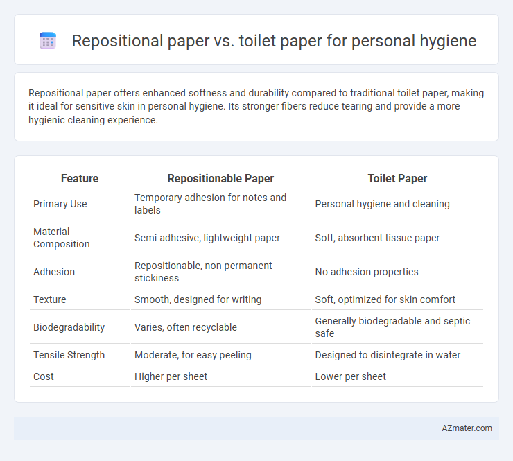Repositional paper vs. toilet paper for personal hygiene - What is The Difference?