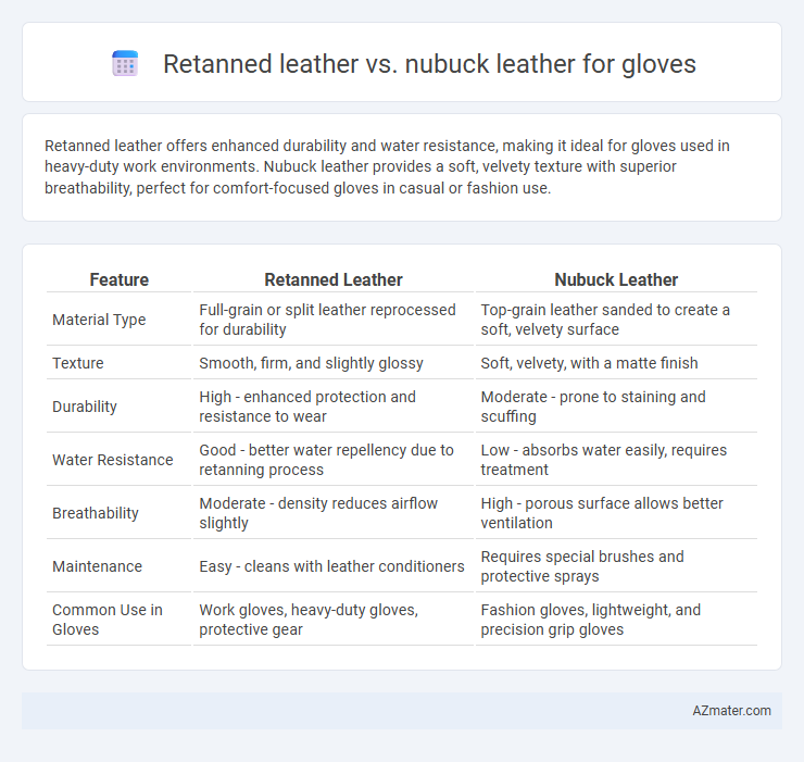 Retanned leather vs. nubuck leather for gloves - What is The Difference?