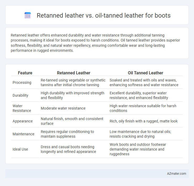 Retanned leather vs. oil-tanned leather for boots - What is The Difference?