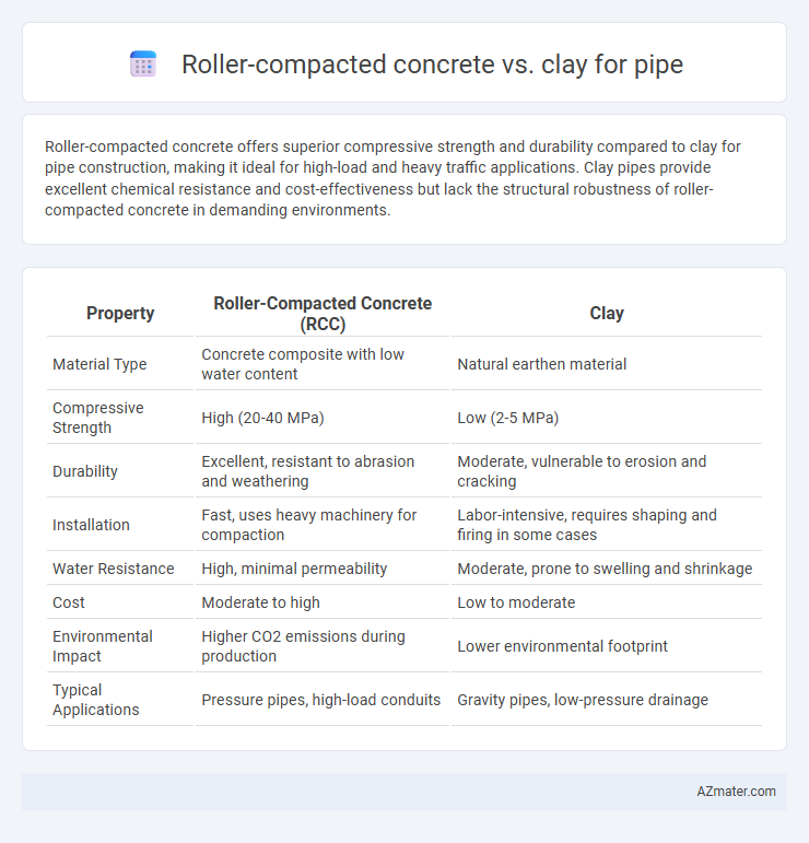 Roller-compacted concrete vs. clay for pipe - What is The Difference?