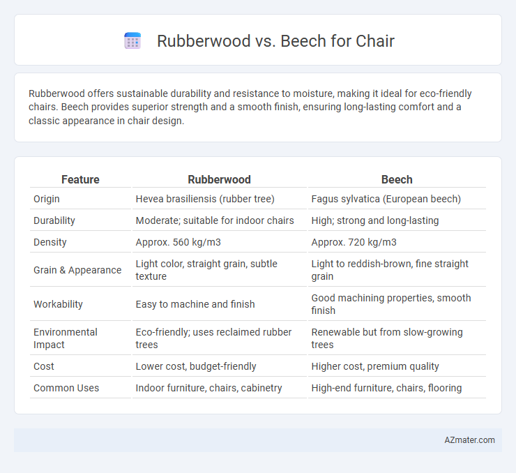 Rubberwood vs. Beech for Chair - What is The Difference?
