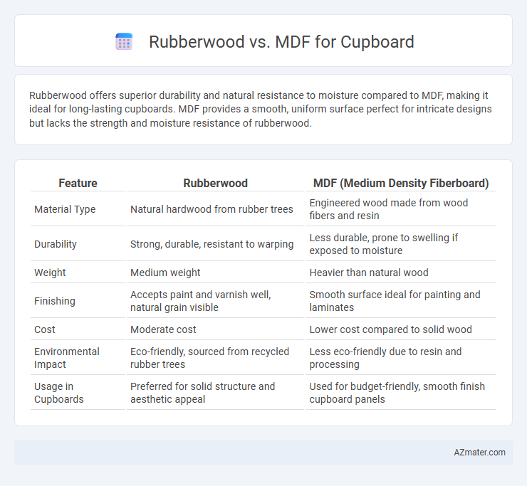 Rubberwood vs. MDF for Cupboard - What is The Difference?