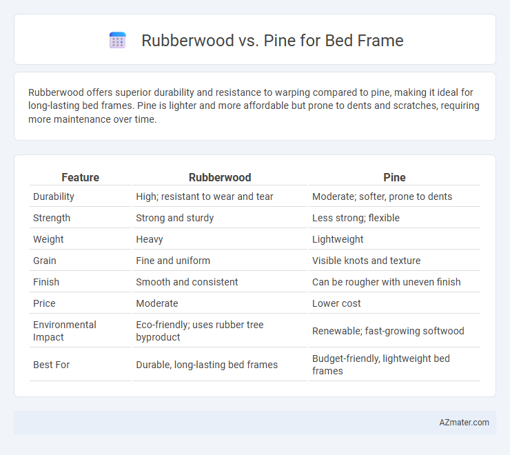 Rubberwood vs. Pine for Bed Frame - What is The Difference?